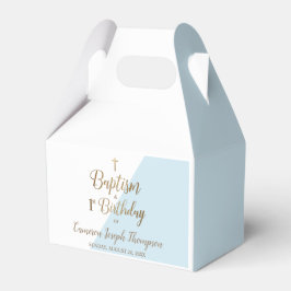Caja Para Regalos 1.ᵉʳ bautismo de cumpleaños Niño azul