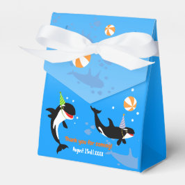 Caja Para Regalos 1.ᵉʳ cumpleaños bajo la orilla de la ballena bebé