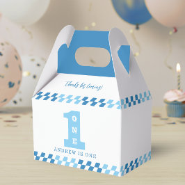Caja Para Regalos 1.ᵉʳ Fiesta de cumpleaños Niños Blue One