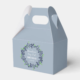 Caja Para Regalos 1.ᵉʳ Nacimiento Fiesta Blueberry Baby Boy