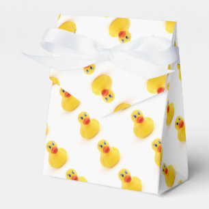 Caja Para Regalos 1r cumpleaños de los patos amarillos del caucho