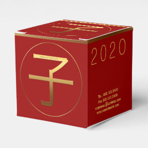 Caja Para Regalos 2020 Rat Year Gold Symbol Business Favor Box