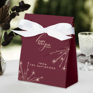 Caja Para Regalos 2026 Happy New Year Modern Classic Typography