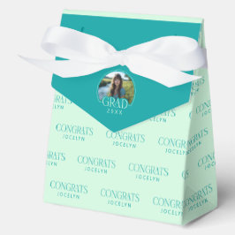 Caja Para Regalos 2026 Mint Green Teal Congrats Graduation Party