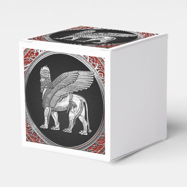 Caja Para Regalos [210] León alado asirio - Plata Lamassu (Costado Anverso)