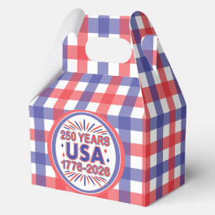 Caja Para Regalos 250 años EE.UU.   1776-2026 Semiquincentenario