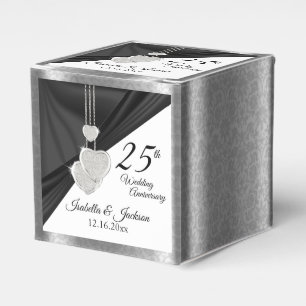Caja Para Regalos 25° Aniversario del Boda de Plata