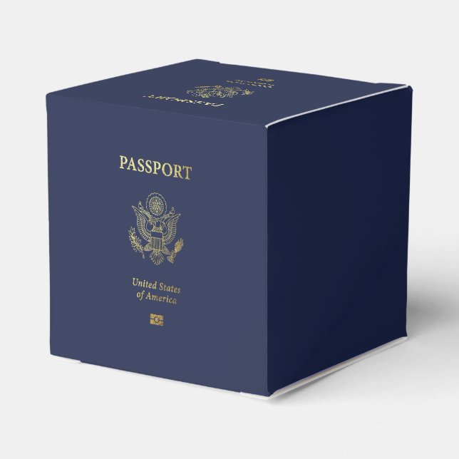 Caja Para Regalos [300] Cobertura de pasaporte estadounidense (Reverso Costado)