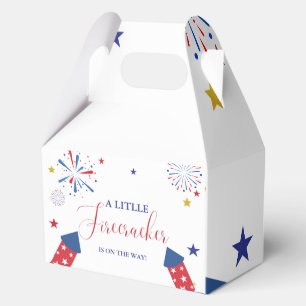 Caja Para Regalos 4 de julio Baby Shower, el petardo de la independe