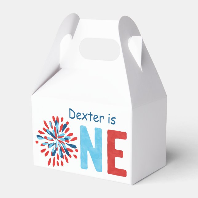 Caja Para Regalos 4 de julio, primer cumpleaños (Front Side)