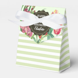 Caja Para Regalos 50.º cumpleaños Primavera Floral cálida florece en