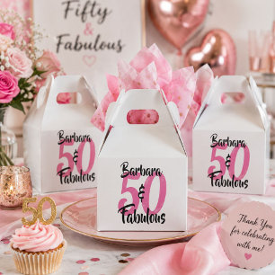 Caja Para Regalos 50 y fabuloso cumpleaños personalizado