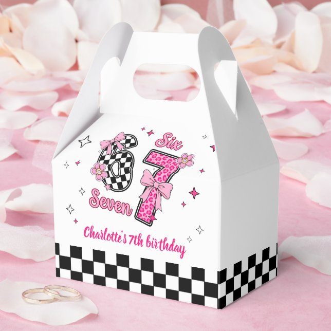 Caja Para Regalos 6 7 Six Seven Meme Trend Pink Girls 7th Birthday (Boda)