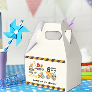 Caja Para Regalos 6th birthday boy construction truck