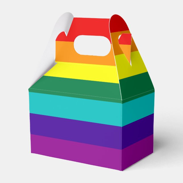 Caja Para Regalos 7 Stripes Rainbow Pride Flag (Front Side)