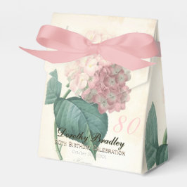 Caja Para Regalos 80.º cumpleaños Hydrangea Personalizado Gracias Ca