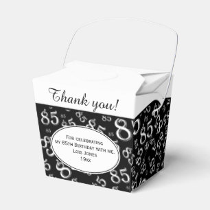 Caja Para Regalos 85.º patrón de número aleatorio negro/blanco Fiest