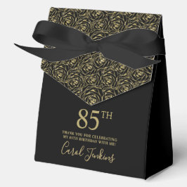 Caja Para Regalos 85th Birthday Gold Glitter Roses Thank You 