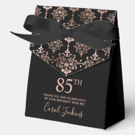 Caja Para Regalos 85th Birthday Rose Gold Elegant Thank You 