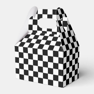 Caja Para Regalos A cuadros negro