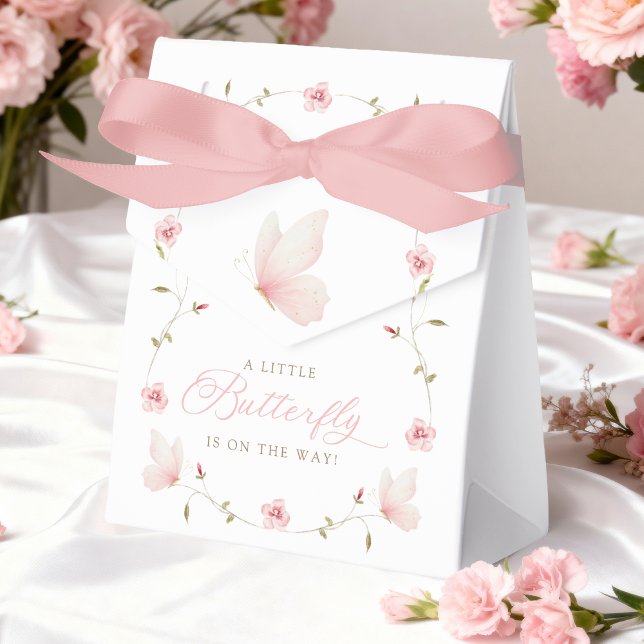Caja Para Regalos A Little Butterfly Baby Shower Favor Box (Subido por el creador)
