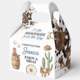 Caja Para Regalos A Little Cowpoke is on the Way 5"w x 3"l x 6.5"h