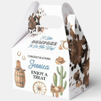 Caja Para Regalos A Little Cowpoke is on the Way 5"w x 3"l x 6.5"h