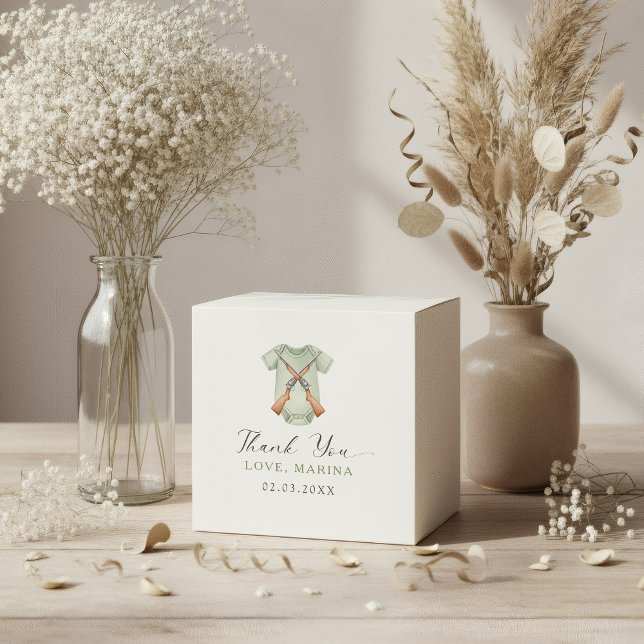 Caja Para Regalos A little hunter is on the way baby shower  (hunting favor box)