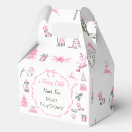 Caja Para Regalos A Merry Little Christmas Baby Shower Favor Boxes