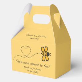Caja Para Regalos Abeja de amor de texto personalizado