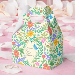 Caja Para Regalos Abeja de miel, galimatías, mariposa, libélula y fl