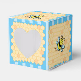 Caja Para Regalos Abeja de miel y azul de honeycomb boy