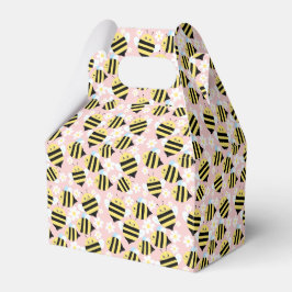 Caja Para Regalos Abejas Y Flores Blancas