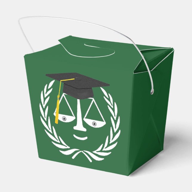 Caja Para Regalos Abogado de la Facultad de Derecho, partido a favor (Reverso)