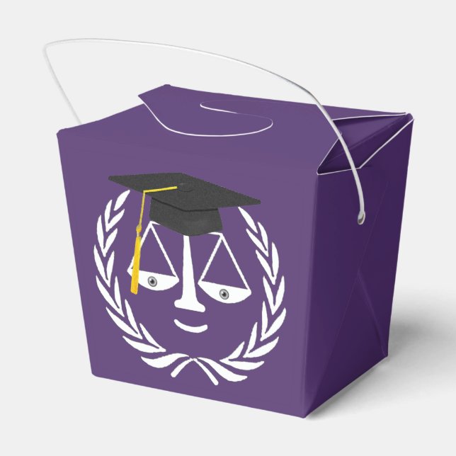 Caja Para Regalos Abogado de la Facultad de Derecho, partido a favor (Reverso)