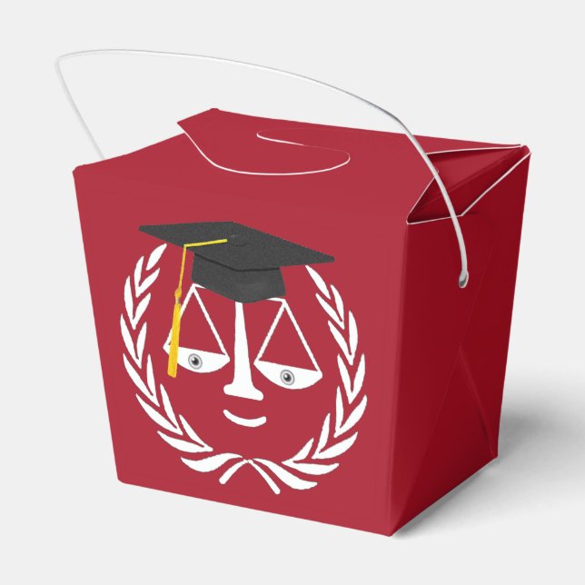Caja Para Regalos Abogado de la Facultad de Derecho, partido a favor (Reverso)