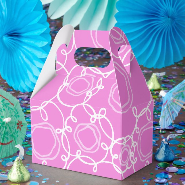 Caja Para Regalos Abstract Floral Matrix (Soft Pink) Fine Art (Fiesta)