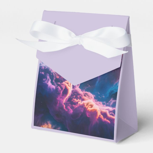 Caja Para Regalos Abstract Space Nebula Art - Colorful Cosmic (Front Side)