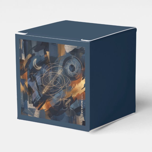 Caja Para Regalos Abstracto (Costado Anverso)