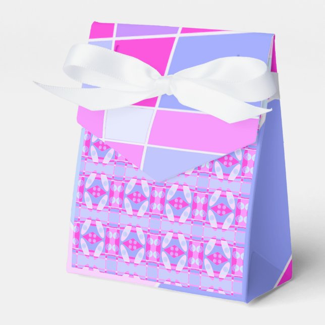 Caja Para Regalos Abstracto Surfing Hot Pink Purple (Front Side)