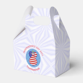 Caja Para Regalos Abuela Ángel Personalizada con Bandera de EE. UU. 