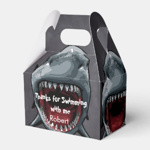 Caja Para Regalos Abundante cumpleaños de los tiburones