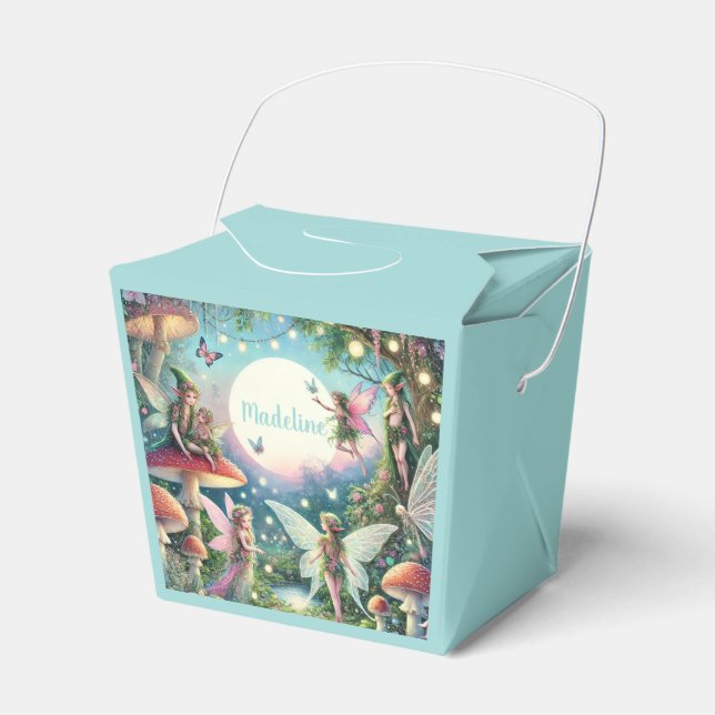 Caja Para Regalos Abundante Jardín de hadas encantado Cumpleaños (Front Side)