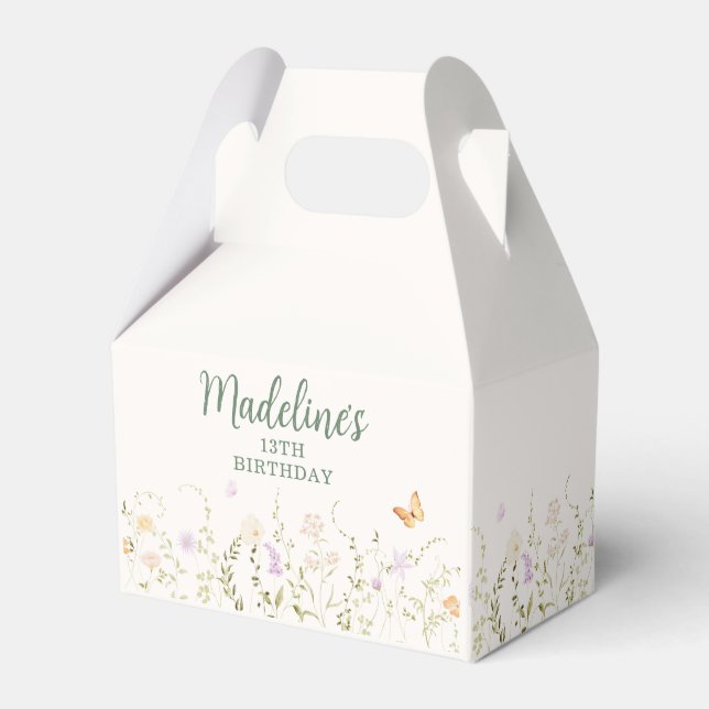 Caja Para Regalos Abundantes Fiestas del Jardín Floral (Front Side)