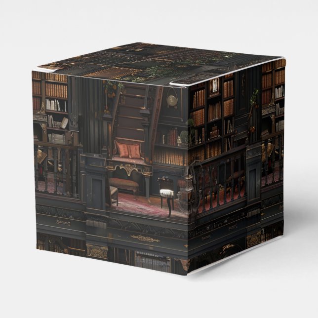 Caja Para Regalos Academia gótica victoriana Dollshouse oscura (Costado Anverso)