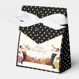 Caja Para Regalos ¡Acción de gracias feliz! Fiesta retro del JAZZ 
