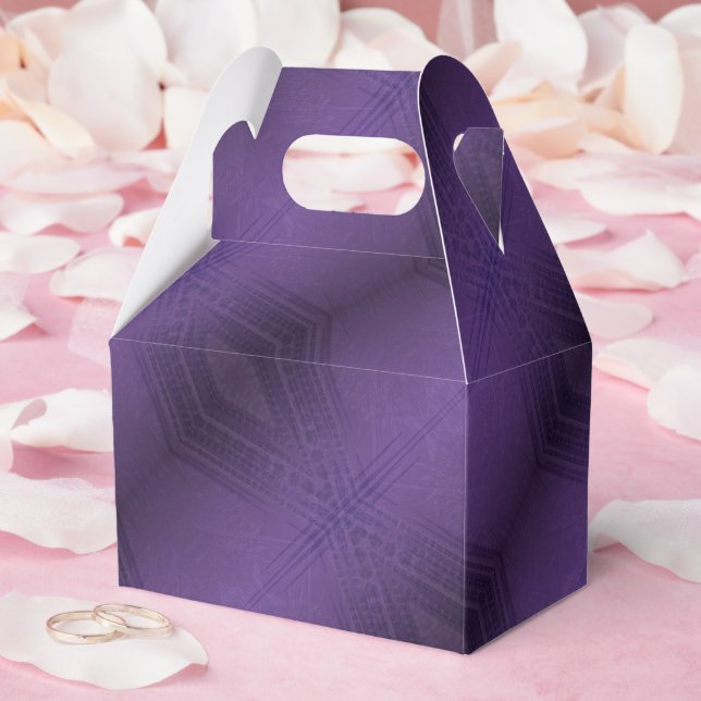 Caja Para Regalos Aceptación | Patrón de Boho ecléctico violento (Boda)