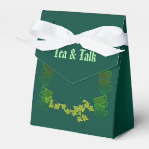 Caja Para Regalos Acogedora Cuppa Green TeaCups por la tarde Tea Fie