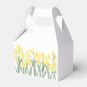 Caja Para Regalos Acuarela Daffodil Floral