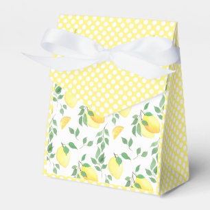 Caja Para Regalos Acuarela de cítricos limón